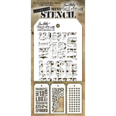 Tim Holtz Mini Layered Stencil Set 3/Pkg
