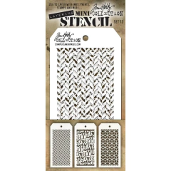 Tim Holtz Mini Layered Stencil Set 3/Pkg