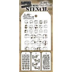 Tim Holtz Mini Layered Stencil Set 3/Pkg