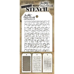 Tim Holtz Mini Layered Stencil Set 3/Pkg