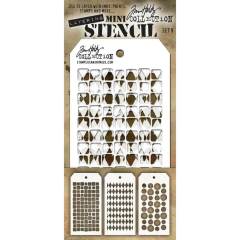 Tim Holtz Mini Layered Stencil Set 3/Pkg