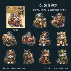 Pack 20 stickers PET Steam Town - tienda online