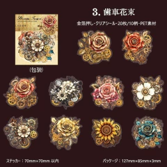 Pack 20 stickers PET Steam Town en internet