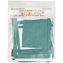 Set Die Cut de 49 and Market Spectrum Sherbert Frame  Tidal Wave x 36 piezas (349)