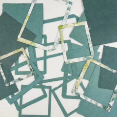 Set Die Cut de 49 and Market Spectrum Sherbert Frame  Tidal Wave x 36 piezas (349)