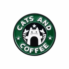 Pins Coleccion gatos perros y cafe