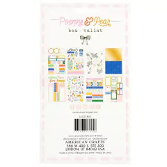 Bea Valint poppy and pear sticker book 8 sheets