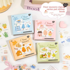 Librito stickers 20 Hojas PET Four Seasons