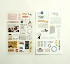 Sticker papel Suatelier 10x19cm x2hjs Bon Voyage