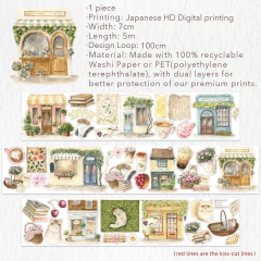 Loop Cinta Pre-cut Summer Café Pet en internet