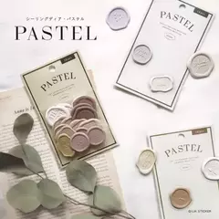 Pack stickers Sellos de Cera Colores Pastel