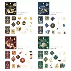 Pack de 45 Flake stickers con foil Fortune