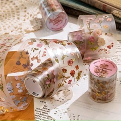 Cinta PET Flowers Junk Journal 50mm x 2m
