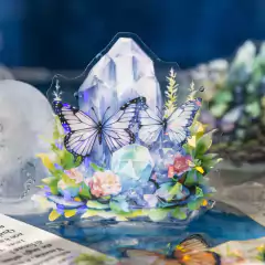 PRE VENTA Pack 30 stickers PET Leaping Butterfly