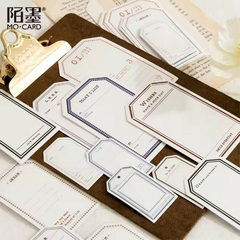 Pack 30 Stickers papel mate Tag Message