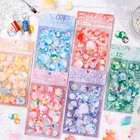  Stickets PET Deco  Glazed Sugar x 4 sheets
