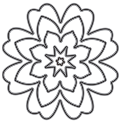 Troquel 3" Flores