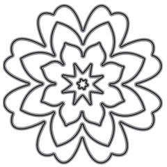 Troquel 3" Flores