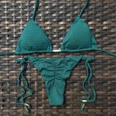 Biquíni Bruna Verde- Laço Fino - comprar online