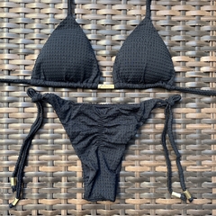 Biquíni Bruna Preto- Laço Fino - comprar online