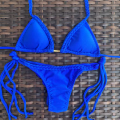 Trança Azul Royal - Lacinho Fino