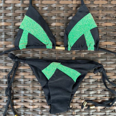 Recortes Lurex Verde- Laço Fino na internet