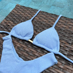 Canelado Azul Bebê- Asa Delta - comprar online