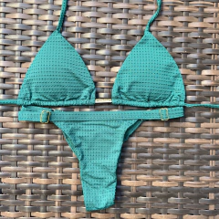 Biquíni Bruna Verde- Calcinha Fita ajustável - comprar online