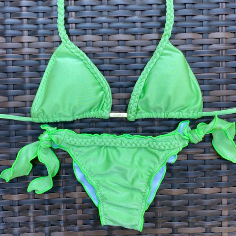 Trança Menta - Laço Grosso