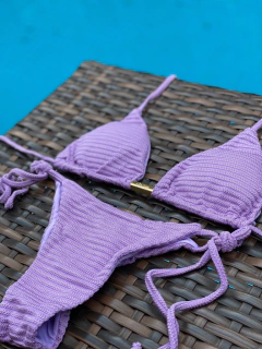 Canelado Crochê Lavanda- Laço Fino - comprar online