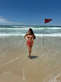 Crochê Vermelho - Calcinha com regulagem na internet