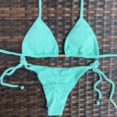 Canelado Verde Acqua- Laço Fino - comprar online