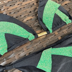 Recortes Lurex Verde- Laço Fino