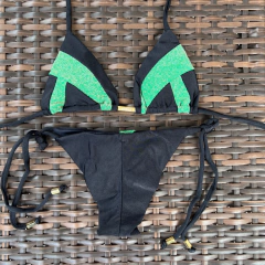 Recortes Lurex Verde- Laço Fino - comprar online