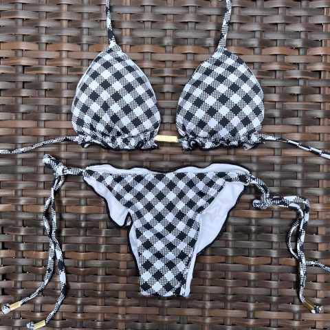 Xadrez Preto- laço fino