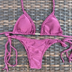 Conjunto Trança Marsala - Lacinho Fino - comprar online