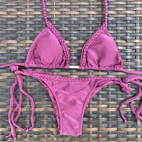 Conjunto Trança Marsala - Lacinho Fino - comprar online