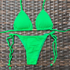 Canelado Crochê Verde Amazônia- Laço Fino