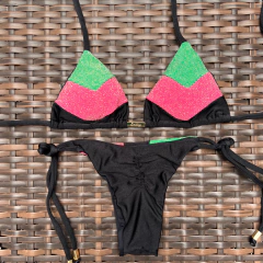 Recortes Lurex Melancia e Verde- Laço Fino na internet