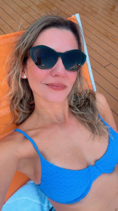 Conjunto Meia Taça Canelado Azul - loja online