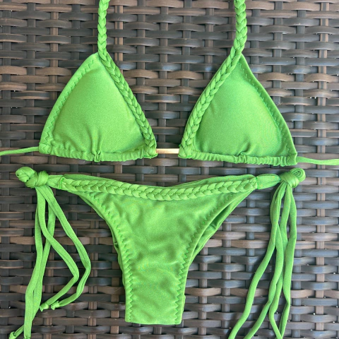 Trança Verde Amazonia - Lacinho Fino