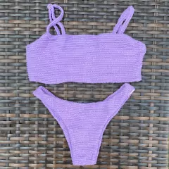 Canelado Lavanda - Asa delta e top faixa