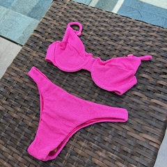 Pink - Calcinha Inteira e top estruturado meia taça - comprar online