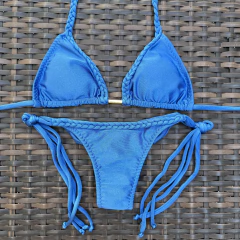 Trança Jeans- Lacinho Fino