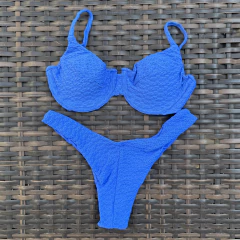 Conjunto Meia Taça Canelado Azul - Sunlike