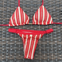 Crochê Vermelho - Calcinha com regulagem na internet