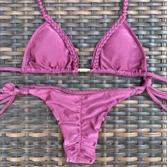 Conjunto Trança Marsala - Lacinho Fino - Sunlike