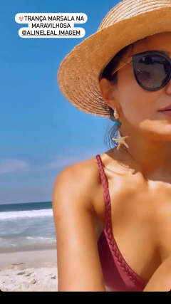 Imagem do Conjunto Trança Marsala - Lacinho Fino