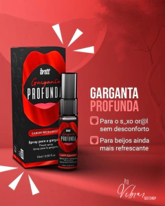 Garganta Profunda Morango | Spray Dessensibilizante para Oral 15ml | Intt na internet