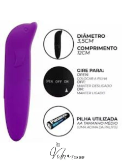 Vibrador Ponto G | Golfinho | Vibração Única | Pilha - comprar online